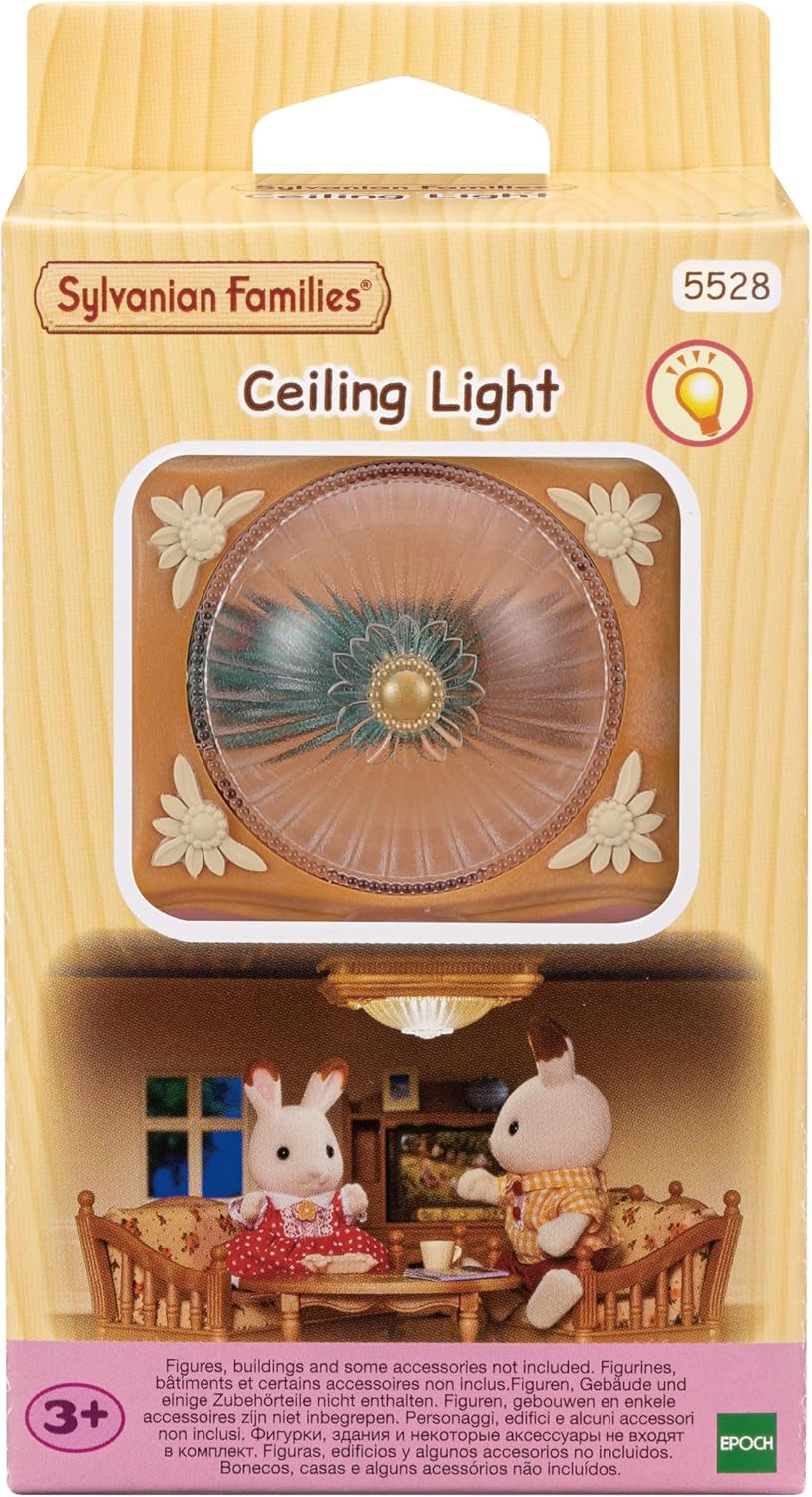 Sylvanian Families 5528 Lampada da soffitto - Mobili per casa delle bambole, Marrone Naty Shop Dolls Titolo predefinito