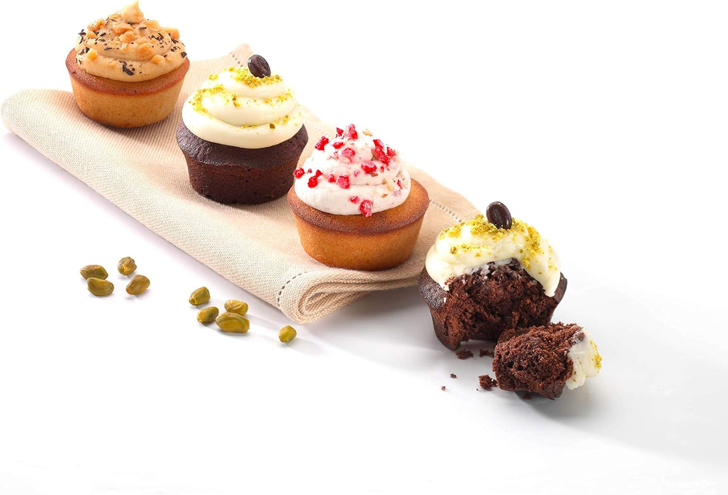 Pyrex BANDEJA 6 MAGDALENAS ASYMETRIA PX Muffinförmchen, Metall, Bunt, 6 Magdalena Stampi e teglie Naty Shop