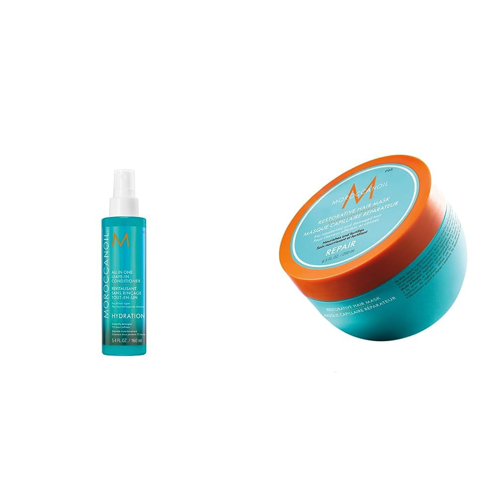 Moroccanoil Maschera Rinforzante per Capelli Naty Shop Maschera per Capelli 250 Ml (1 Confezione) Confezione Balsamo Leave-in 160ml