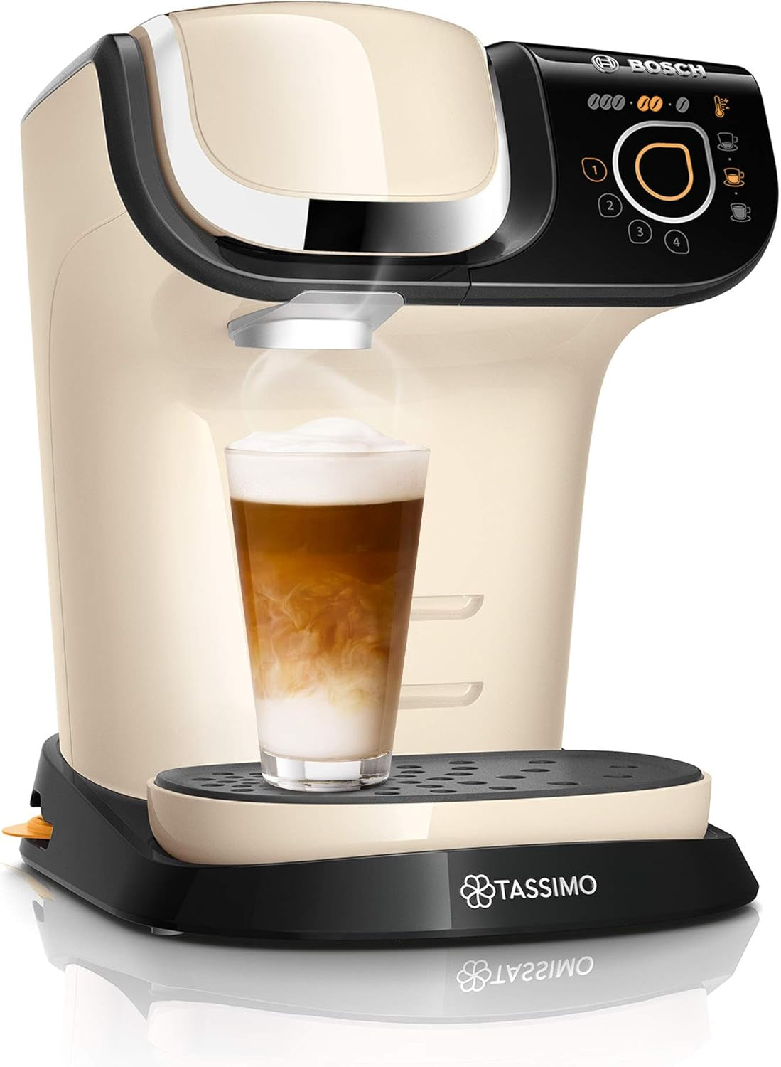 Macchina per caffè espresso Tassimo My Way con 2 capsule TAS6502 con filtro per l'acqua, oltre 70 bevande, personalizzazione delle bevande, varietà di caffè, erogazione facile, 1500 W, Nero