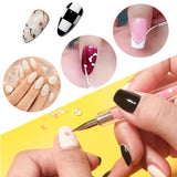 Nagel Pinsel 5 pezzi Nagel Art Fineliner Pinsel, Nagel Pinsel Set Pinsel per Nagellack Nail Brush Nagellack Pinsel Art Pen per design fai da te per nail art. (Vernice-1)