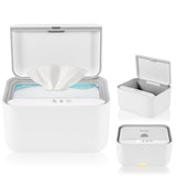 Lionelo BABYBLISS 20W Scalda salviette umidificate e asciugamani piccoli, 20W per neonati, luce notturna integrata, 3 impostazioni di calore, pannello touch, mantiene le salviette umide