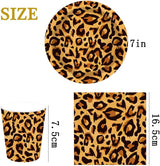 Motivo leopardato Party Geschirr Kindergeburtstag Deko Geburtstag Party Geschirr Dschungel Pappteller Becher Servietten Babyparty Tischdeko Set
