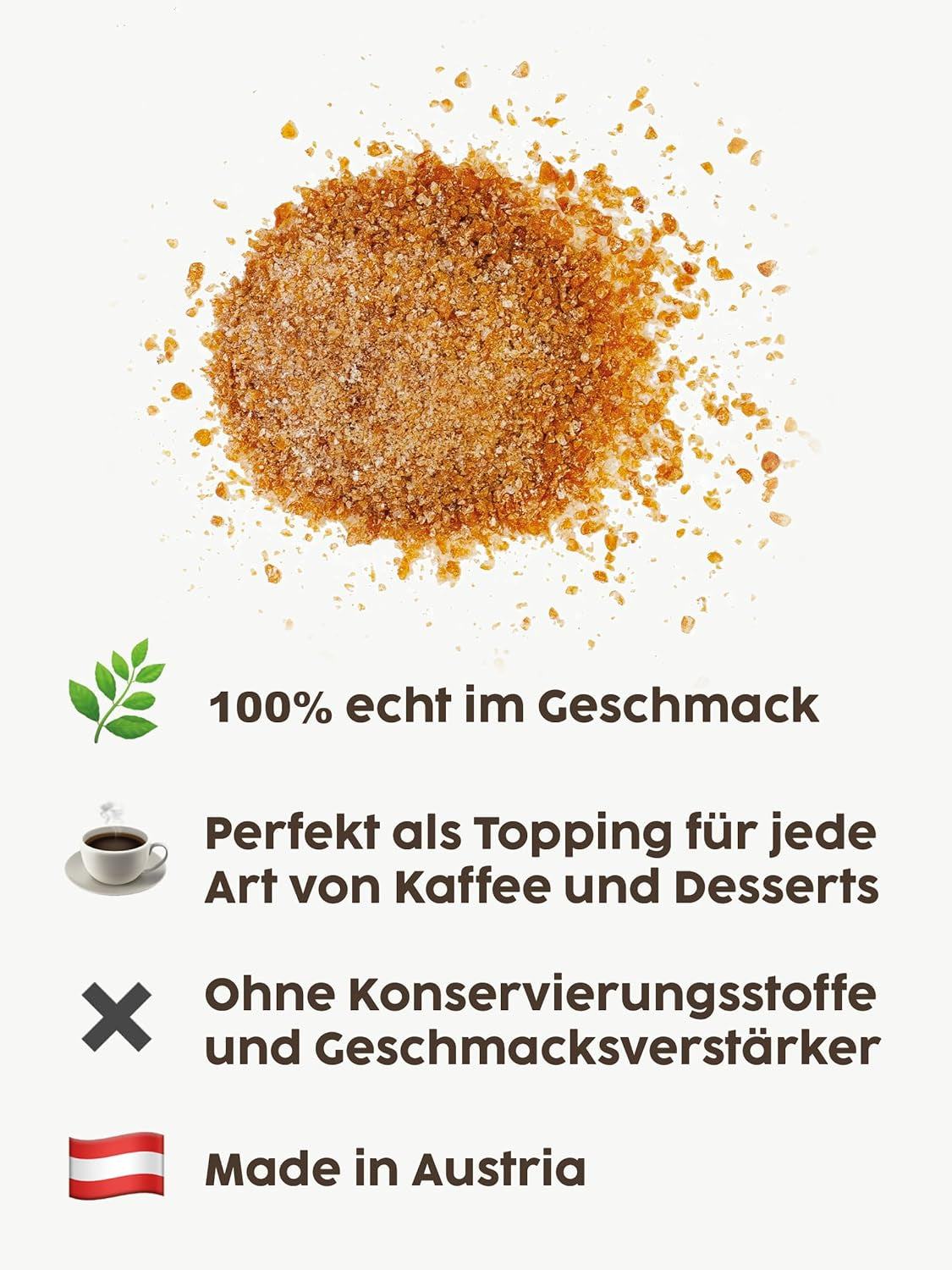 Topping al caffè al caramello salato Kotanyi | feiner Caramellgeschmack, confezione da 4 (4 x 65 g)