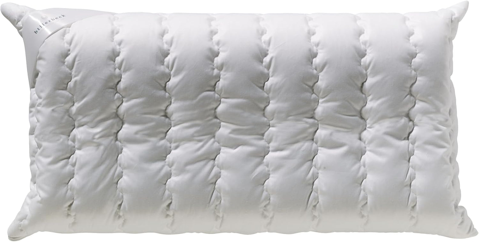 Billerbeck Pillow S20 Latex - Cuscino per il collo in 40 X 80 cm - Cuscino di supporto per il collo con morbido nucleo in lattice, bianco Naty Shop Cuscini standard in lattice