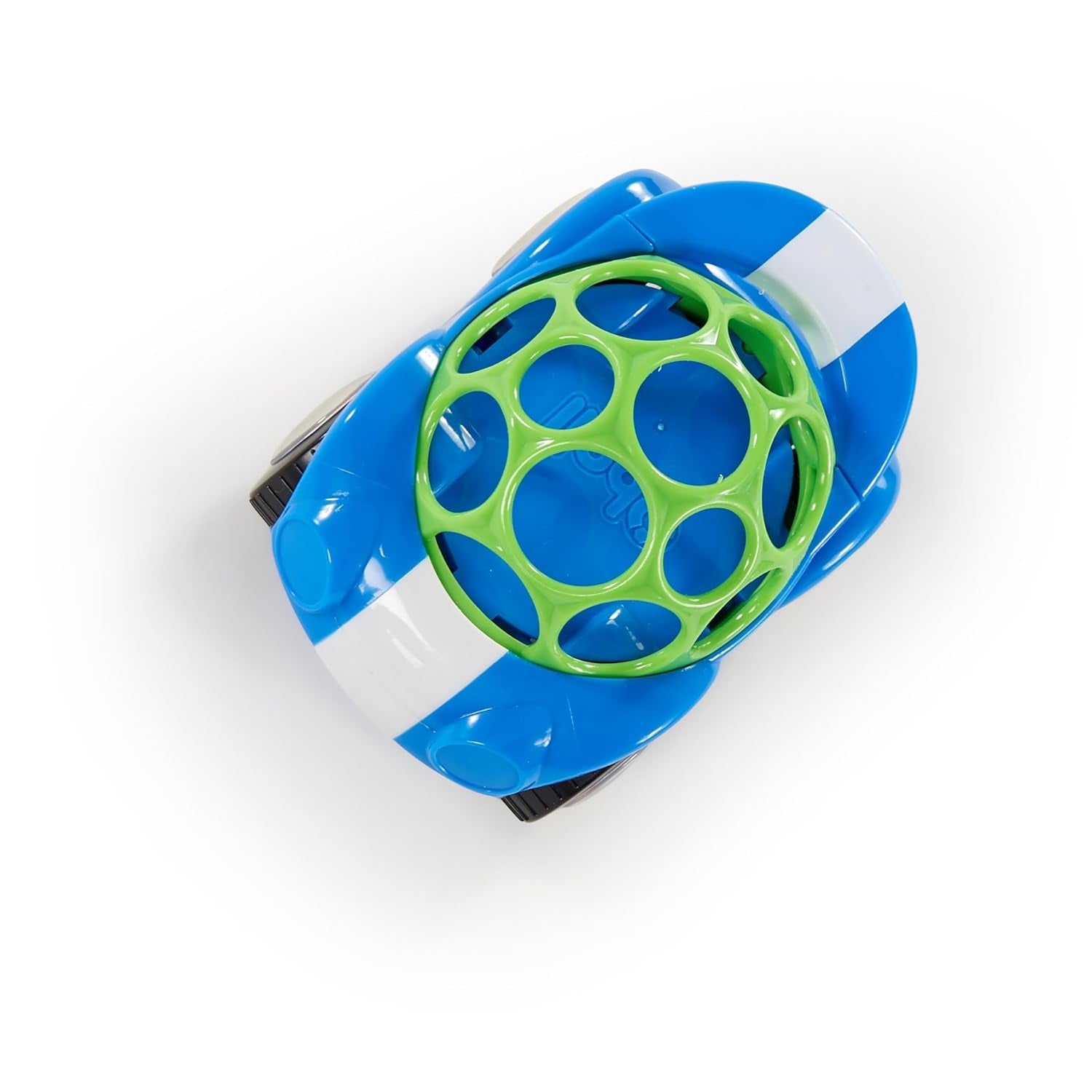 Bright Starts, Oball, Macchinina con sonaglio, Giocattoli per bambini verde-blu Naty Shop