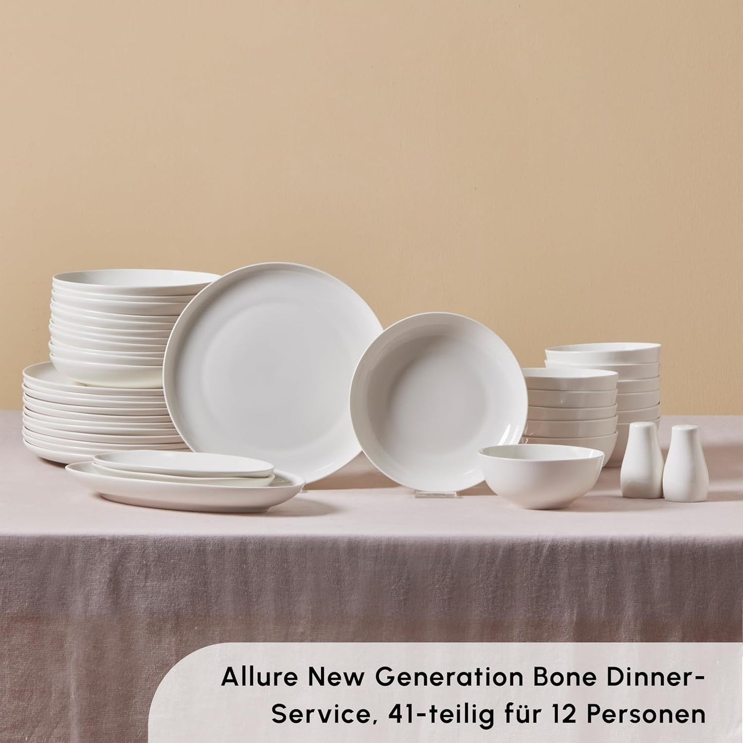 Servizio stoviglie Karaca Allure per 12 persone, New Generation Bone - Servizio raffinato per una sofisticata cultura della tavola