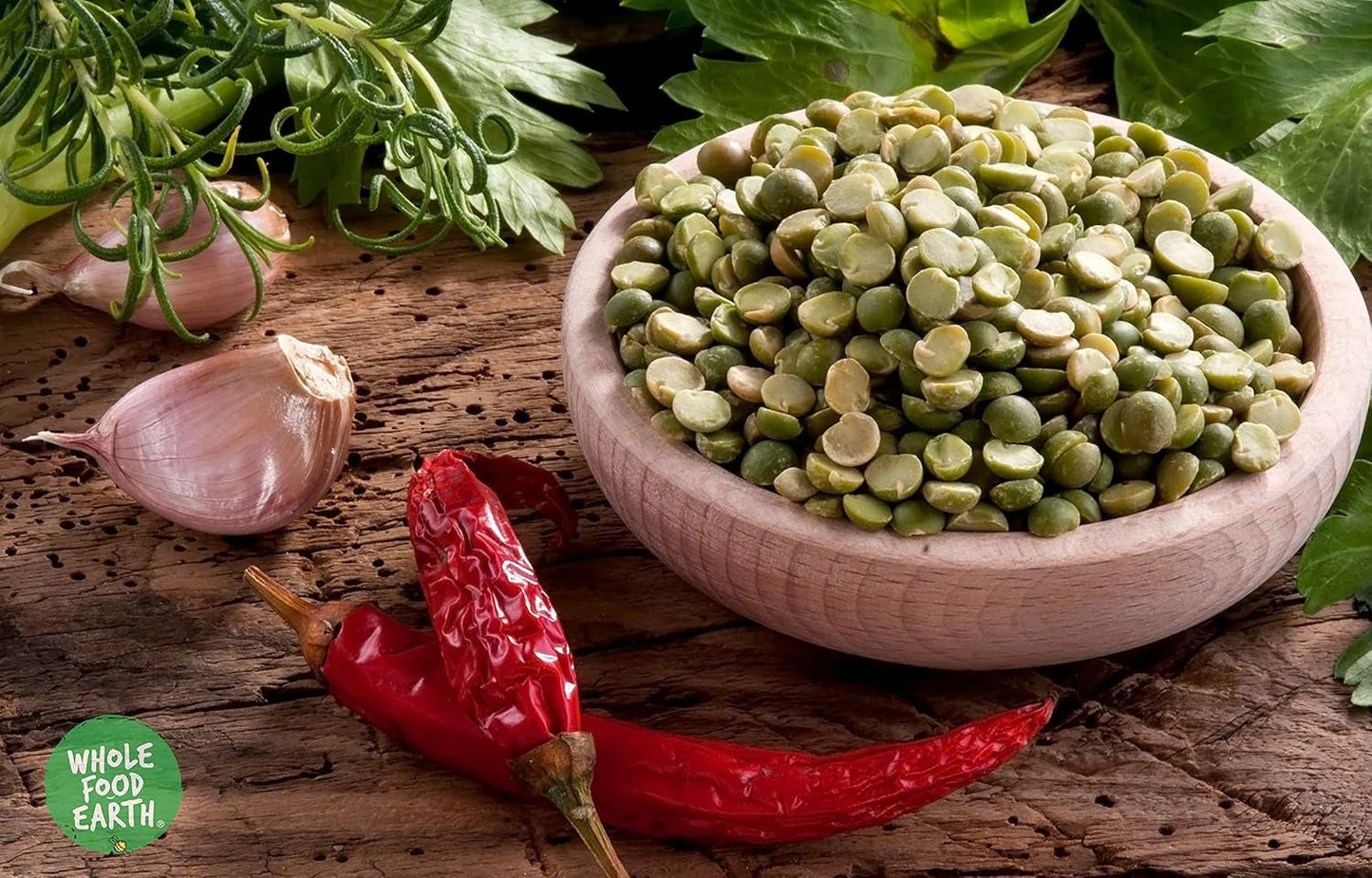 Wholefood Earth Piselli spezzati biologici - 1 kg