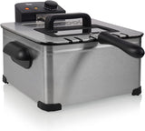 Friggitrice Tristar, 1 cestello grande e 2 cestelli piccoli, termostato regolabile, zona di raffreddamento, 5 litri, 2000 W, FR-6949 Elettrodomestici Naty Shop Default Title