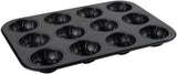 Zenker 12Er Muffinform – Muffinbackblech Für Muffins Und Cupcakes Aus Der Serie Soccer Baking– Hitzebeständiges 12Er Muffinblech Mit Antihaftbeschichtung, Schwarz Stampi e vassoi per cuocere Naty Shop