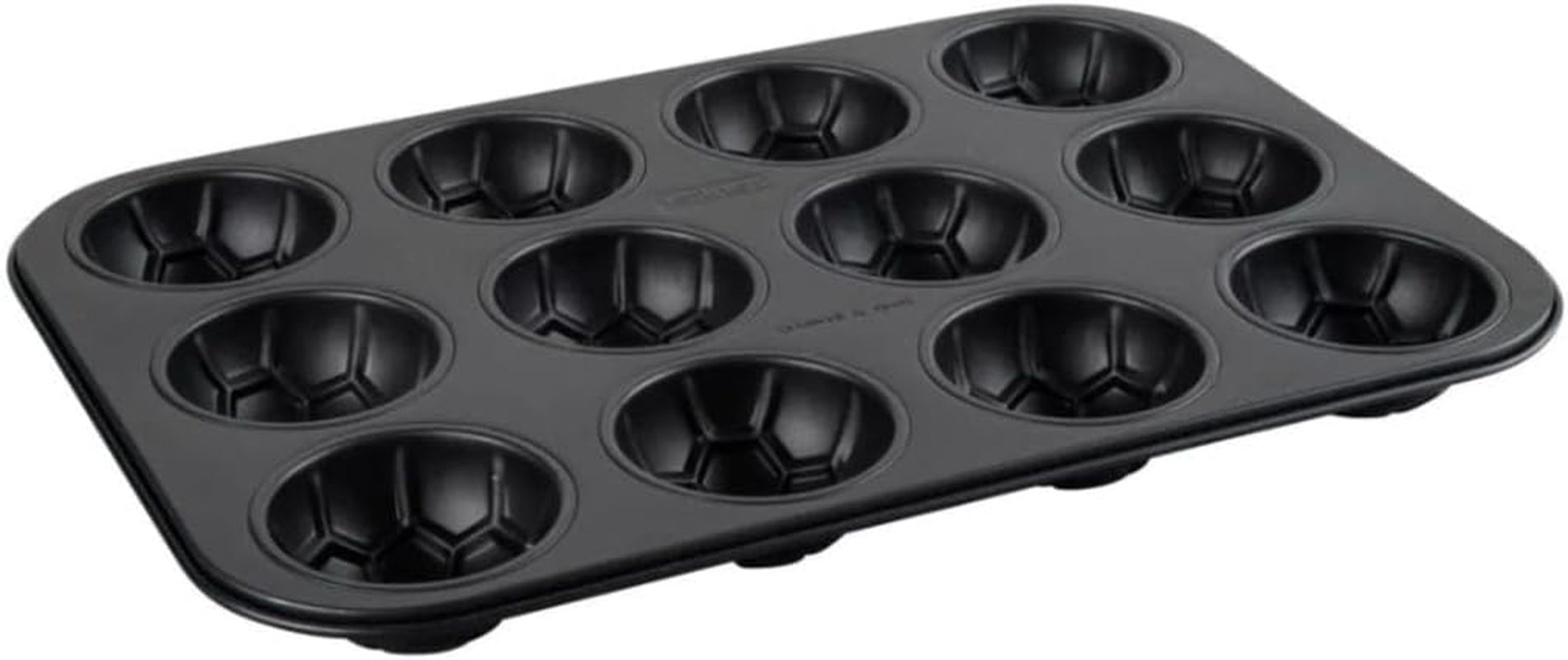 Zenker 12Er Muffinform – Muffinbackblech Für Muffins Und Cupcakes Aus Der Serie Soccer Baking– Hitzebeständiges 12Er Muffinblech Mit Antihaftbeschichtung, Schwarz Stampi e vassoi per cuocere Naty Shop