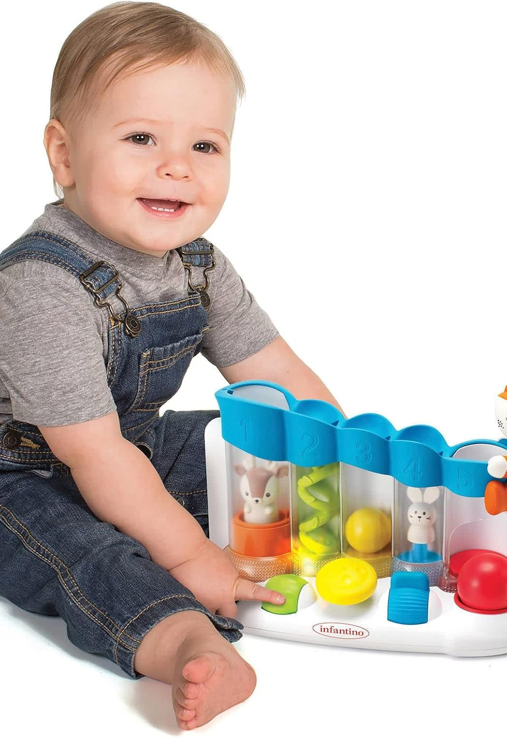 Infantino 216428 Sfera sensoriale Drop Piano Senso, Multicolore Giochi per bambini Naty Shop