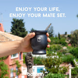 Set da tè Mate - Tazza Mate - Set Mate e Bombilla - Tazze da tè - Tazza Mate dal design a doppia parete - Set tazza Yerba Mate