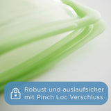 Stasher Bag Borsa per alimenti riutilizzabile in silicone premium da mezzo gallone Blu Resistente Forno Lavabile in lavastoviglie Congelatore Sicura Borsa per il pranzo ecologica Preparazione degli alimenti 1893 ml Scatole per la conservazione degli alimenti Naty Shop