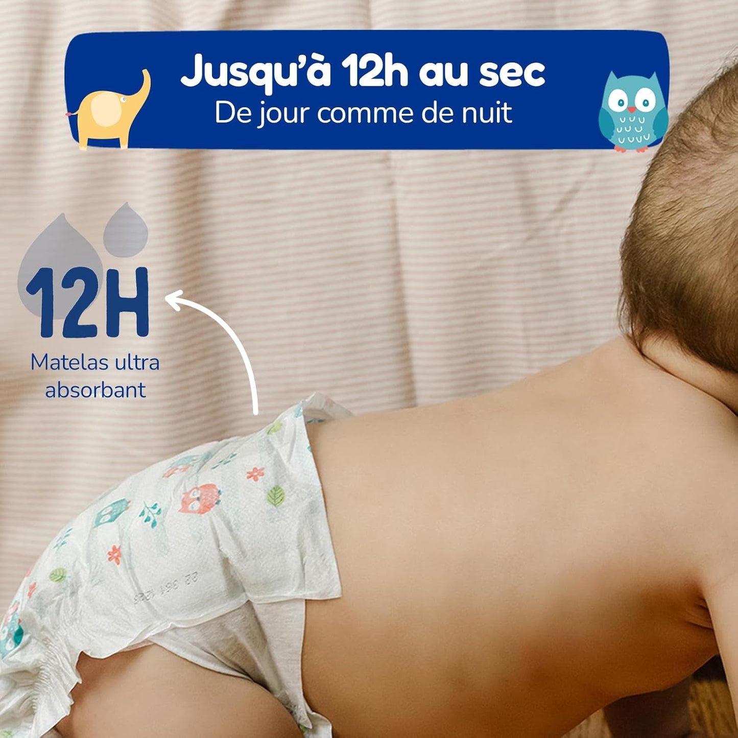 - Pannolini taglia 4+ 9-20 kg – Ökologische Babywaidern – natürliche Babypflege, ipoallergen, ohne Parfüm und auslaufsicher – hermestellung in Frankreich – 126 pannolini usa e getta – 1 mese