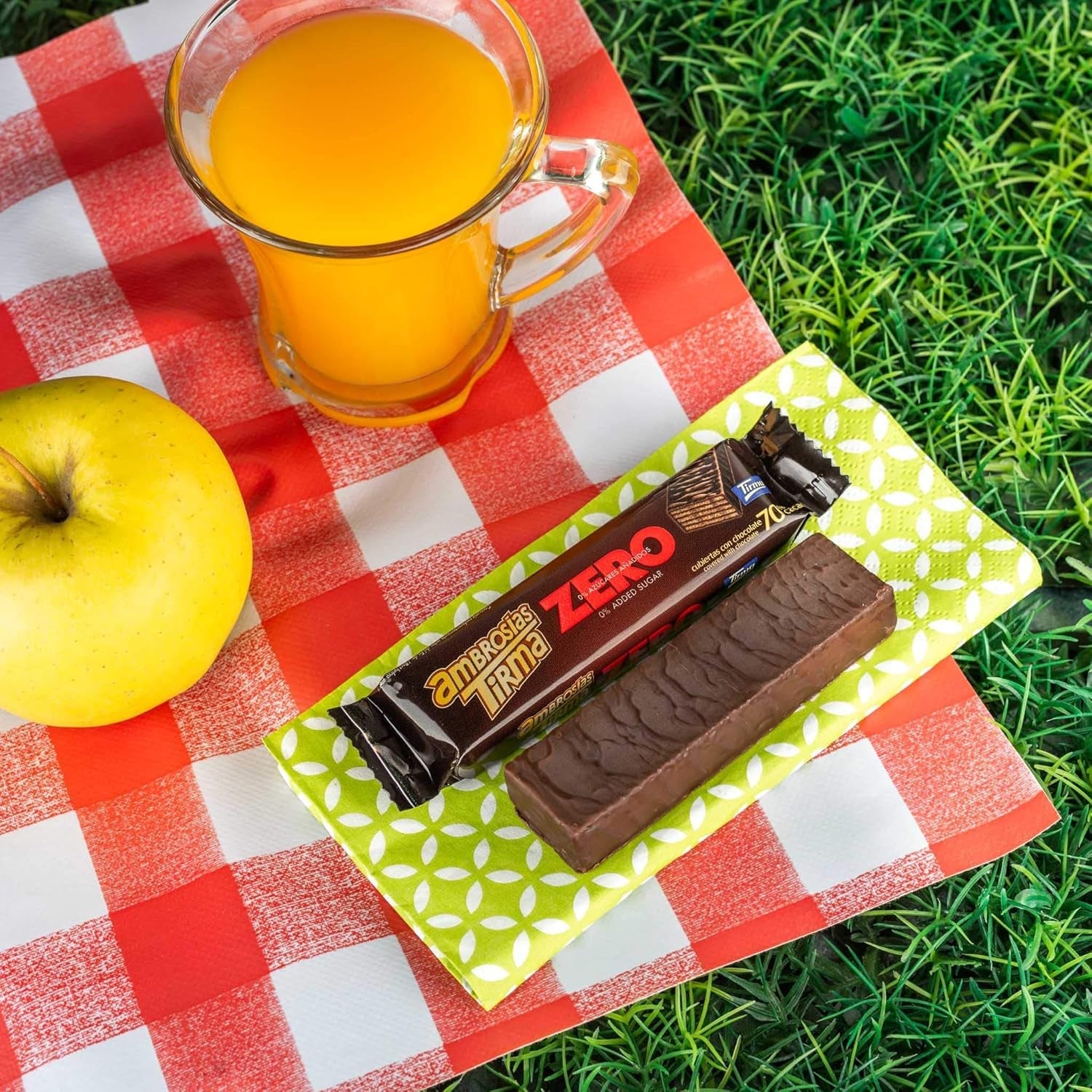 Cialde al cioccolato fondente Tirma 70% cacao | Senza zuccheri aggiunti | Adatto per diete cheto | Basso contenuto di carboidrati | Per diabetici Confezione multipla di wafer al cioccolato | 3 pezzi | 64,5 g