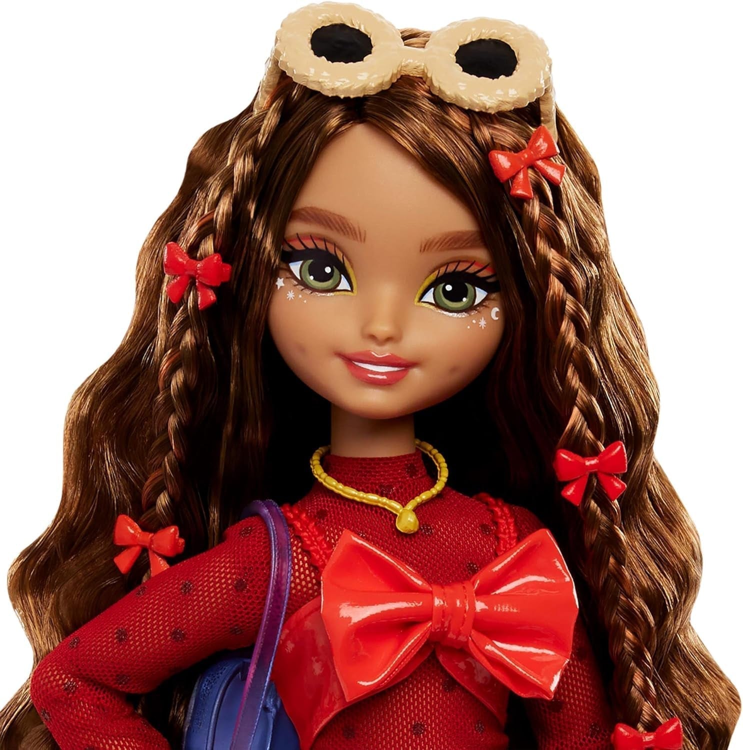 Barbie Dream Besties bambola e accessori, bambola alla moda Teresa mobile con capelli castani e fermagli per capelli, tema videogioco da 10 pezzi, bambole HYC23 Naty Shop