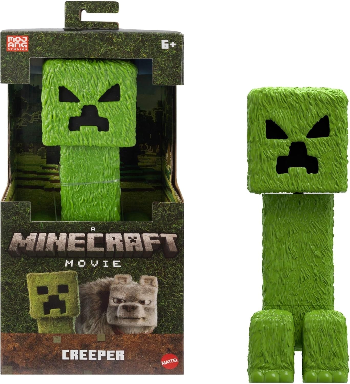 Mattel Minecraft Story Set con 4 action figure e 3 accessori Incontri nell'Overworld Set Minecraft Giocattolo da collezione ispirato al film JFR70 Action Figure Naty Shop Creeper con set di accessori