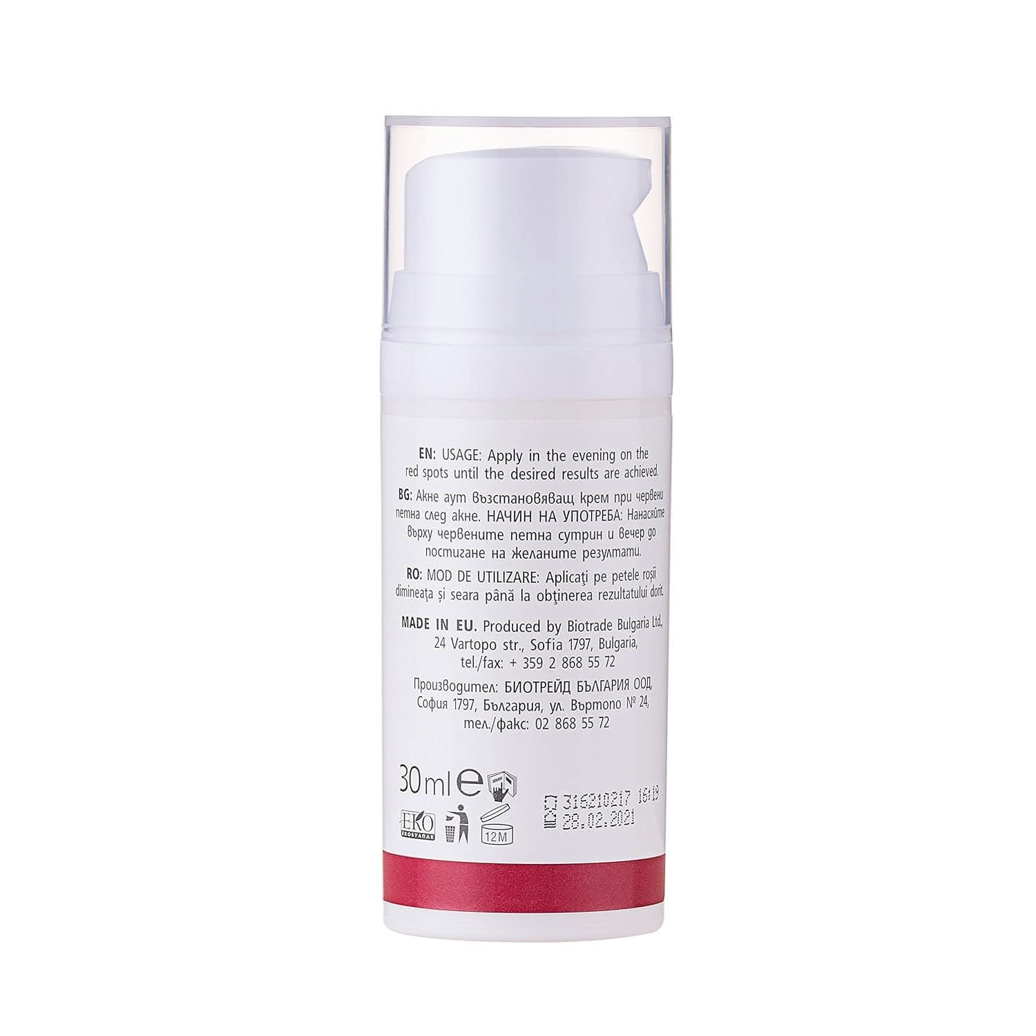 Biotrade, Crema riparatrice SPF 30 30Ml Speciale per cicatrici da acne Cosmetici e Bellezza Naty Shop