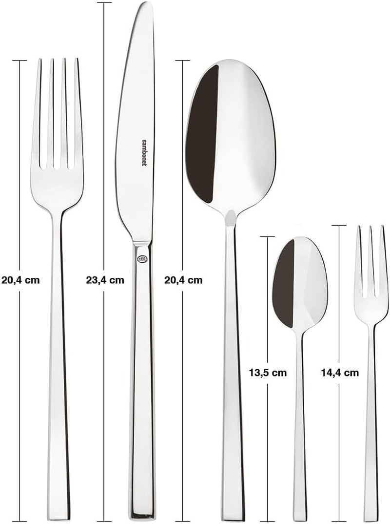 Sambonet 52562-N2 Rock inox - Set posate monoblocco in acciaio inox 18/10 Cucina Naty Shop