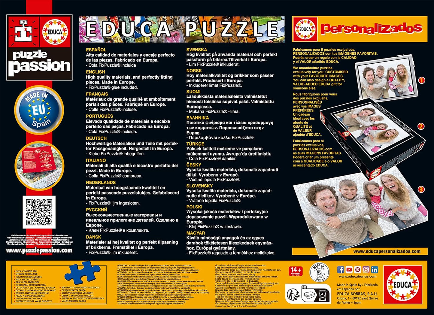 Educa - Puzzle 1000 pezzi per adulti | Meraviglie del mondo, puzzle da 1000 pezzi per adulti e bambini, attrazioni turistiche, mappa del mondo. Puzzle per adulti dai 14 anni (19022) Puzzle Naty Shop