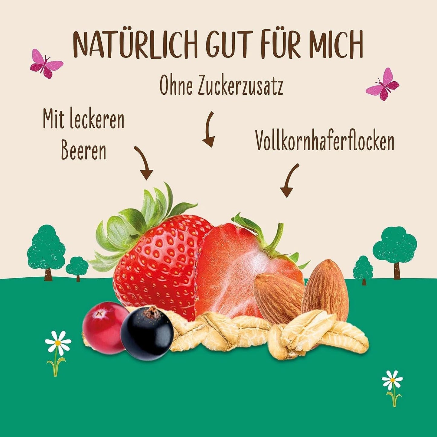 Allos, muesli ai frutti di bosco non zuccherato, confezione 5 x 500 grammi Cereals Naty Shop