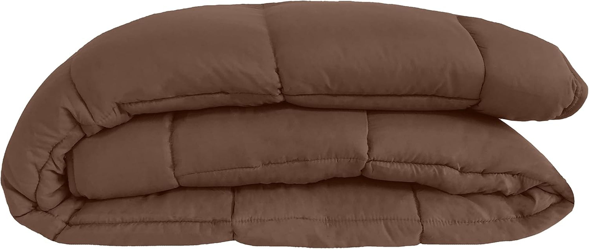 Copripiumino Calgary Poliestere Cioccolato/Mocca, Poliestere, Cioccolato/Moca, 240X220X1 Cm Piumini e Trapunte Naty Shop