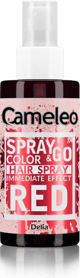 Cameleo - Spray & Go - tinta spray per capelli - viola - per capelli biondi, biondo platino e grigi - basta spruzzare e via - semipermanente - risultato immediato - tinta spray carnevale - 150 ml Naty Shop Tintura Capelli Rossa 150 Ml (1 confezione)