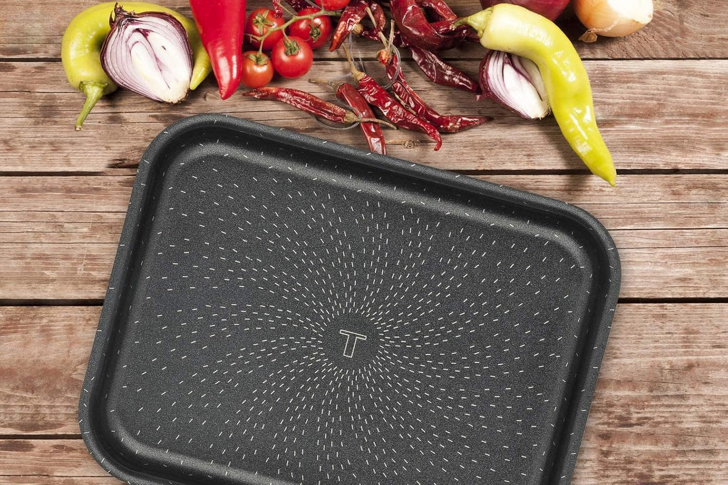 Tefal J1600502 Success Flach Mini Backofen Alluminio Nero 19X25 X 4,2 Cm Stampi e teglie per dolci Naty Shop