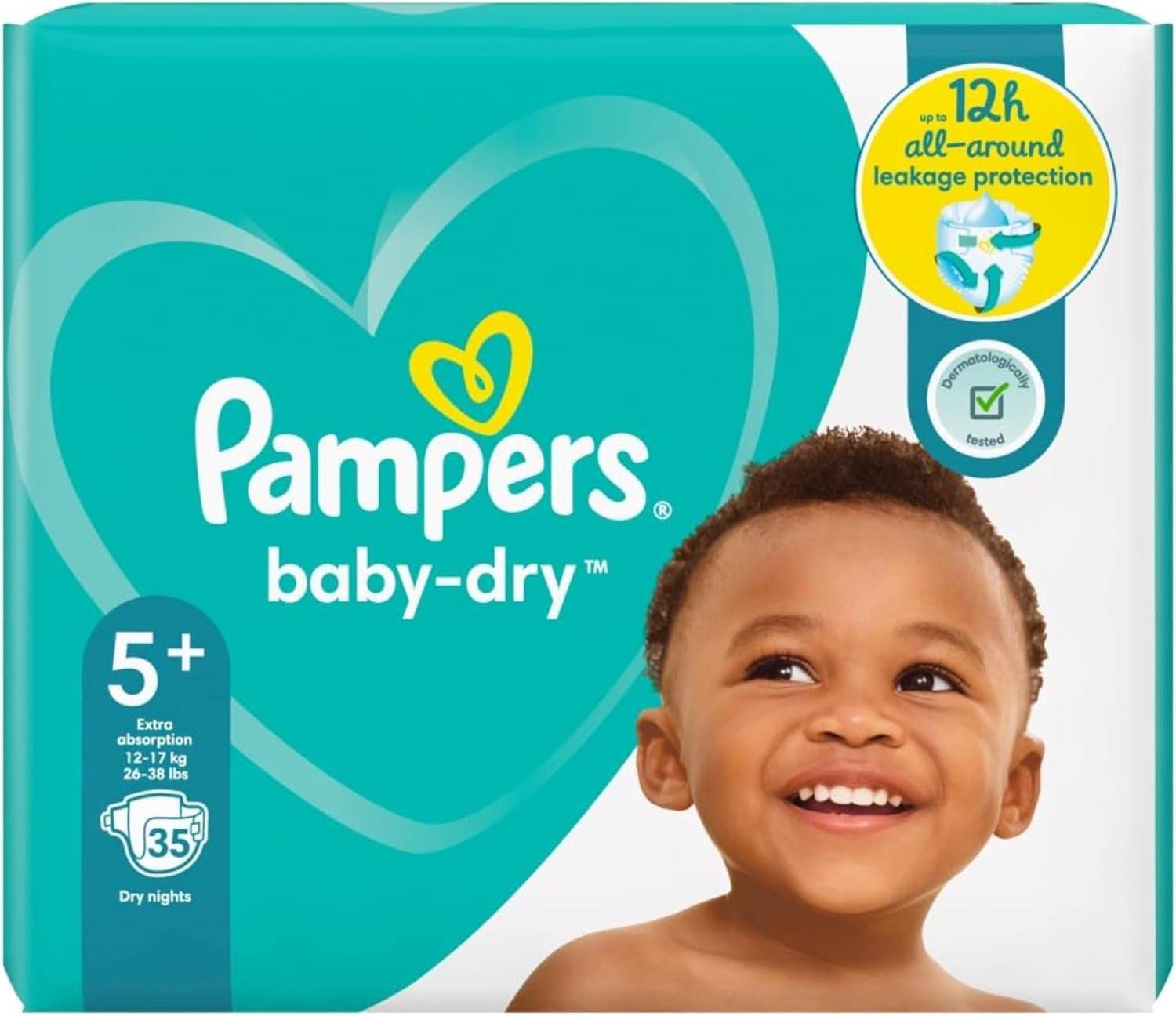 Pannolini Pampers 81657566 Pantaloni Baby-Dry, bianchi
