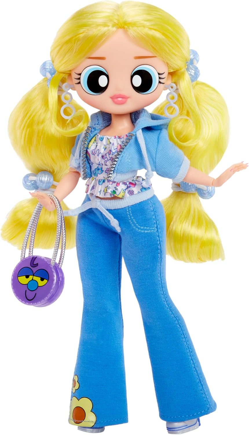 LOL. Sorpresa! OMG The Powerpuff Girls Puppe - Bubbles - Contiene 1 Modepuppe, vestito incluso e accessori, 3 zum Sammeln