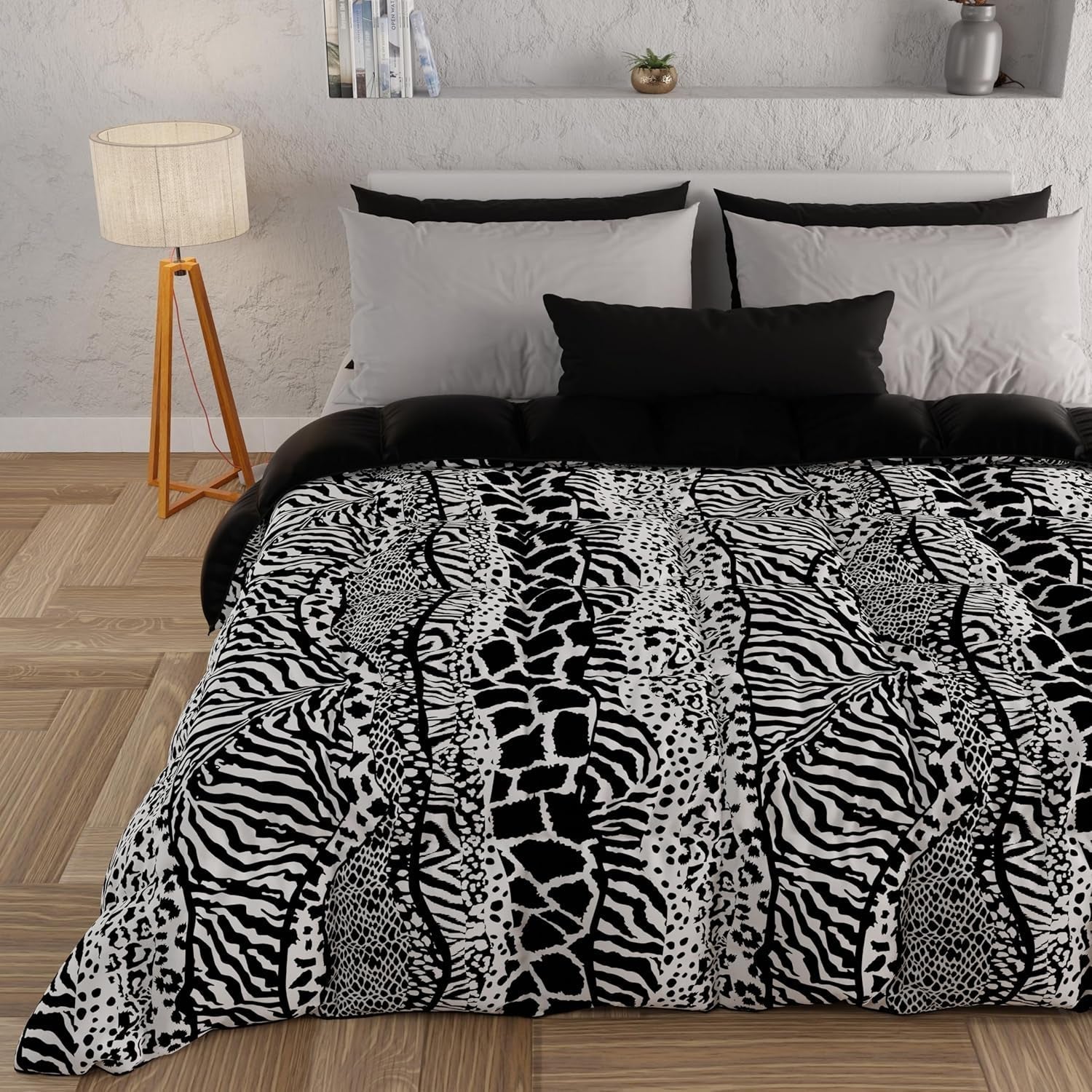 PETTI Artigiani Italiani - Trapunta invernale, Trapunta invernale, Trapunta semplice, Double face, Stampa monocolore e digitale, Microfibra anallergica 100%, Made in Italy