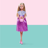 Simba Steffi Love Welcome Baby 29 cm Steffi incinta Confezione da 12 accessori per giochi di ruolo Bambola alla moda con bambola da 4 cm per bambini dai 3 anni in su