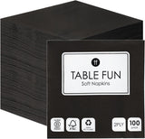 Tovaglioli morbidi bianchi Table Kind 100 sfusi, tovaglioli di alta qualità per feste, catering e uso quotidiano, FSC, sostenibili e riciclabili, Made in EU | 2Veli | 33cm