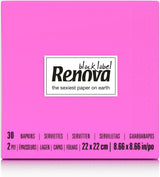 Tovaglioli da cocktail Renova, fucsia, 30 tovaglioli