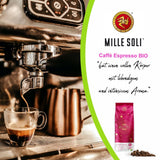 Caffè Organic Espresso in Grani 250g - 100% Biologico - Tostato in Sicilia - Metodo di tostatura artigianale secolare - Grani di Espresso Premium per macchine completamente automatiche e portafiltro