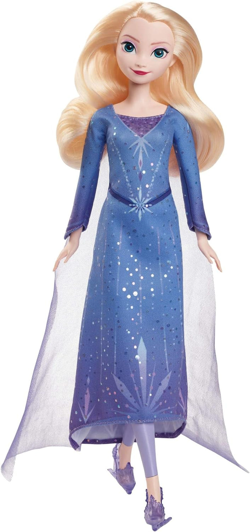 Mattel Disney La Regina dei Ghiacci Elsa, La Regina dei Ghiacci, Capelli Biondi Pettinati, Mobili, Scarpe Rimovibili, Regali Disney, Giocattoli di 3 Anni, HLW47 Naty Shop Bambole Elsa Look Gelato