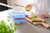 Emsa 508558 Contenitori per alimenti Clip & Close | Set da 3 pezzi | 3 x 1 litro | da -40 a +100 gradi | plastica | Sigillato al 100% | sigillo speciale per la freschezza Scatole per la conservazione degli alimenti Naty Shop