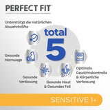 Cibo umido per gatti Perfect Fit Sensitive 1+ con pollo in salsa, 12 bustine, 12 x 85 g - Cibo umido premium per gatti sensibili a partire da 1 anno, senza frumento e soia, per favorire la digestione