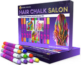 Desire Deluxe, regali per ragazze, gessi per capelli, giocattoli per colorare i capelli di Natale, 10 penne lavabili per tinture per capelli per Carnevale, tinture per capelli di 3 4 5 6 7 8 9 11 anni Naty Shop Titolo predefinito