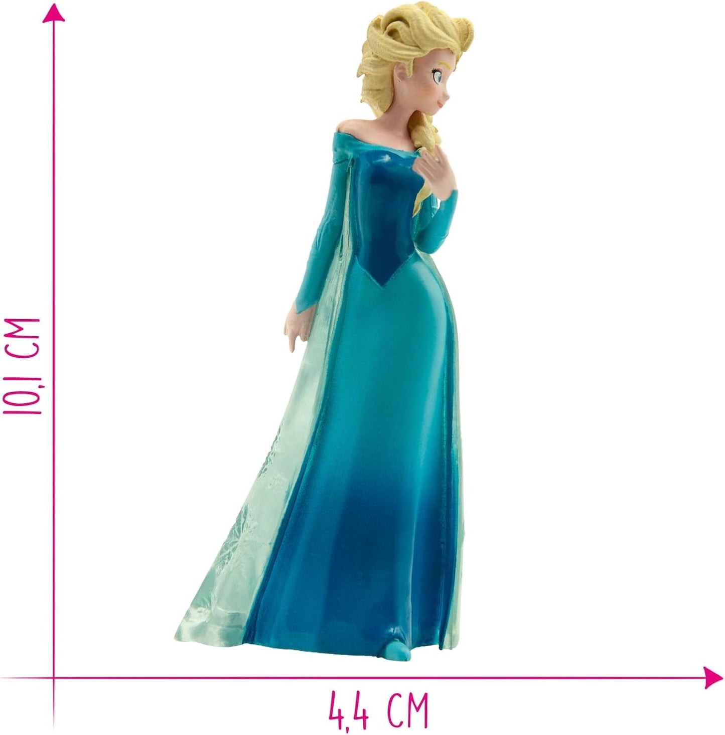 Bullyland 12961 - Statuetta Elsa di Arendelle dal film Frozen di Walt Disney, ca. 10,1 cm, molto dettagliato, ideale come piccolo regalo per bambini dai 3 anni in su