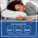 Sealy Essentials Cuscino in memory foam standard bianco 2 pezzi Naty Shop Cuscini standard