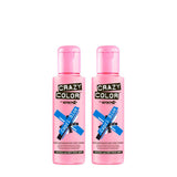 GO TOXIC Crema colorante semipermanente UV per capelli, 100 ml (1 confezione) Naty Shop Tintura per capelli Blu 100 Ml (1 confezione)