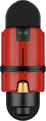 Macchina per caffè espresso Krups Nespresso Inissia - Macchina per caffè espresso compatta per capsule di caffè, pressione 19 bar, riscaldamento rapido in 25 secondi, funzione di risparmio energetico, serbatoio acqua da 0,7 l, rossa, modello YY5506FD