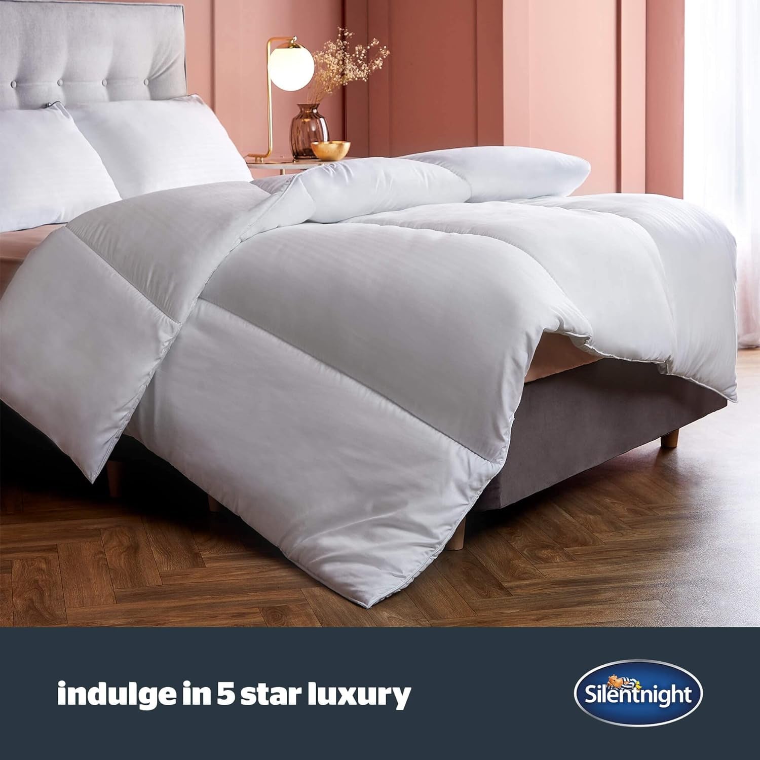 Piumino Silentnight Hotel Collection 10.5 Tog - letto matrimoniale, poliestere, bianco Piumini e trapunte Naty Shop
