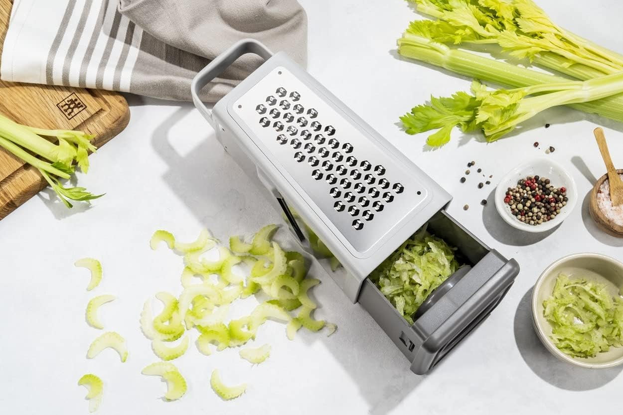 ZWILLING Grattugia quadrata Z-Cut, multifunzione, lama in acciaio inox Pelapatate Naty Shop