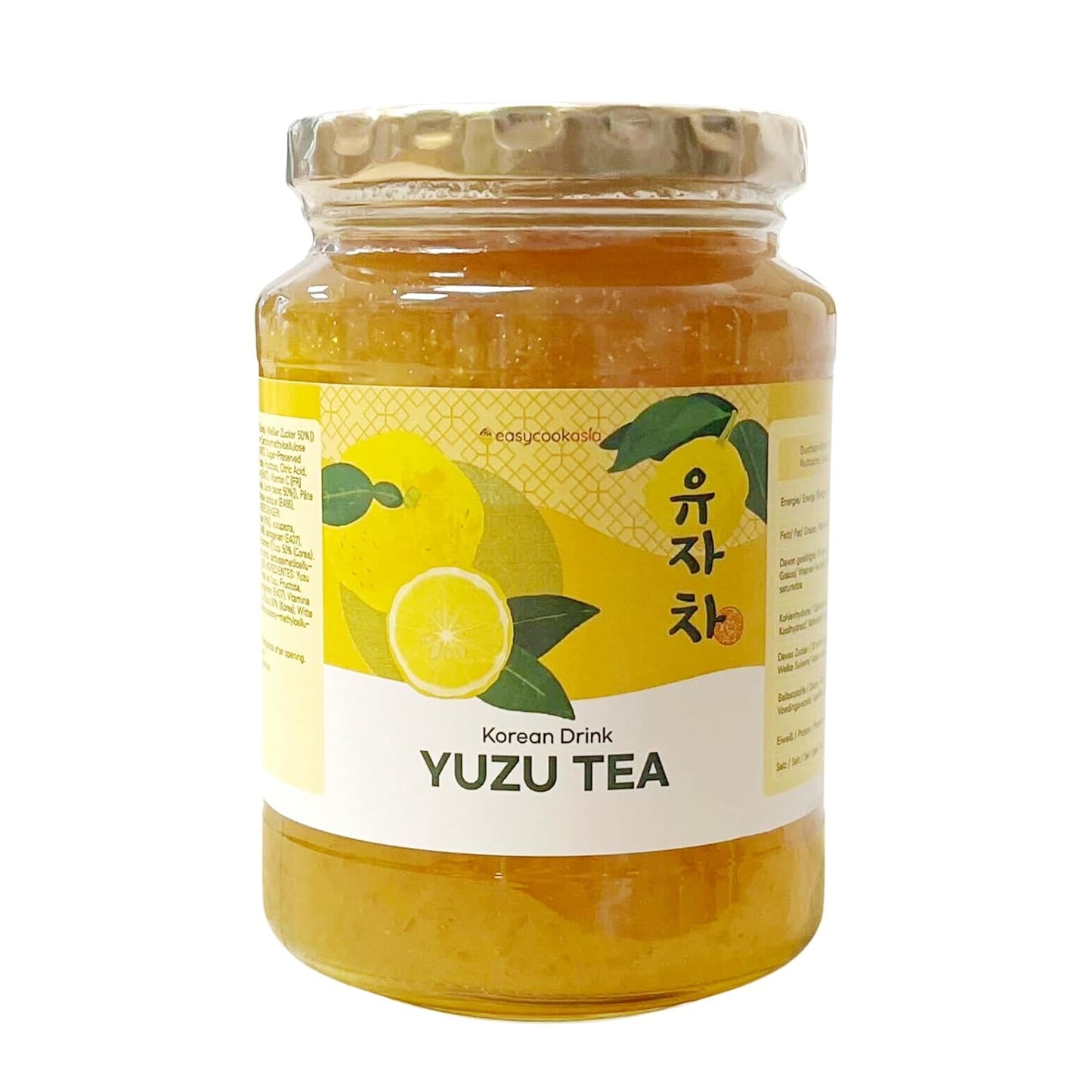 Bevanda coreana Easycookasia – Tè allo Yuzu | Fruttato, dolce e agrumato | Con vitamina C | Per tè, limonata, cocktail e dessert | Scopri la cultura asiatica del tè (500g)