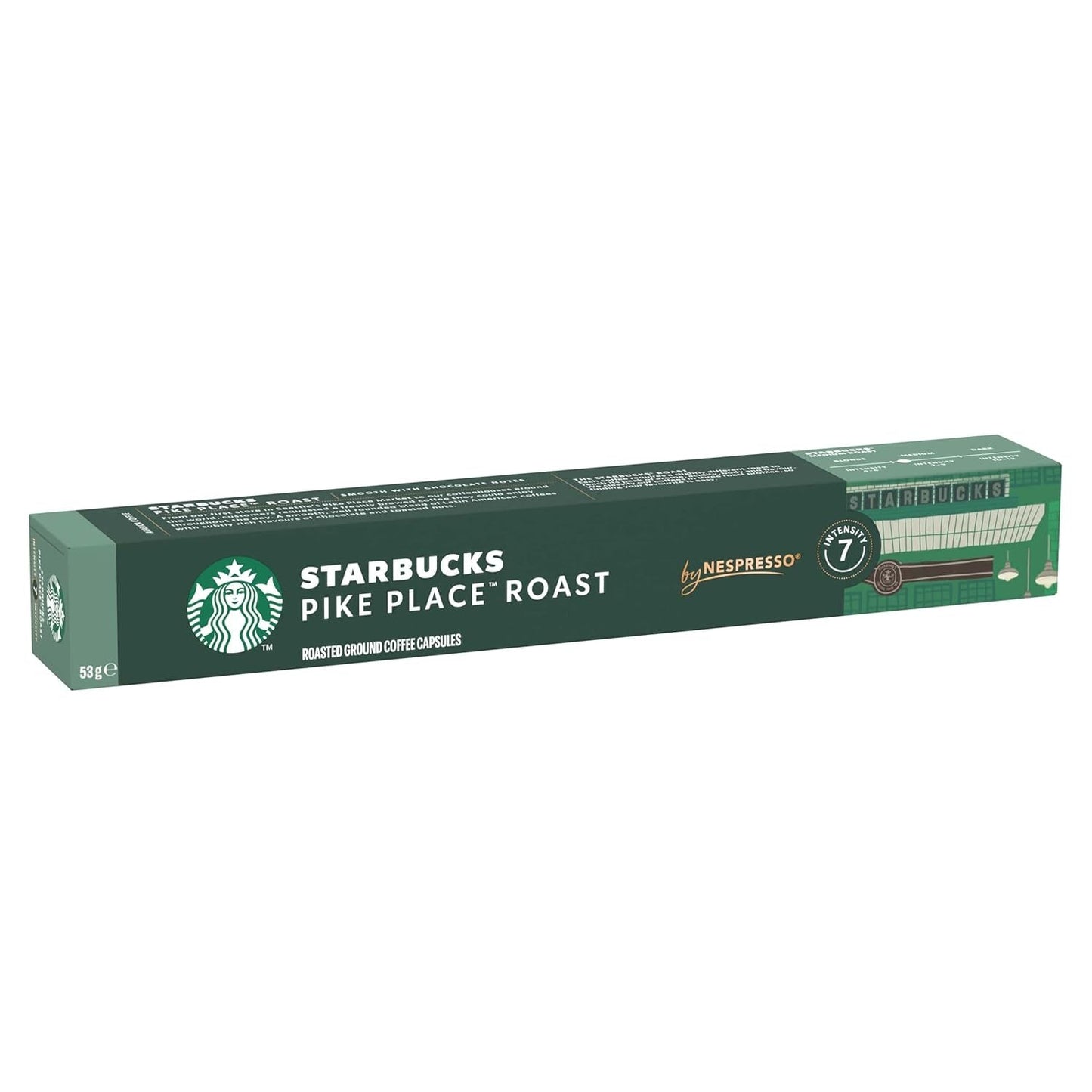 STARBUCKS Pike Place Roast di Nespresso, Mittlere Röstung, Kaffeekapseln 10 x 10 (100 Kapseln)