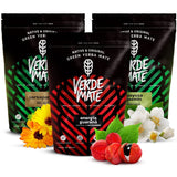 Set da tè Yerba Mate alle erbe | Yerba Mate alle erbe | Green Mate Green Energy Guaranà, Guayusa Jazmin, Salsapariglia | Yerba Mate verde brasiliana | 3X500G