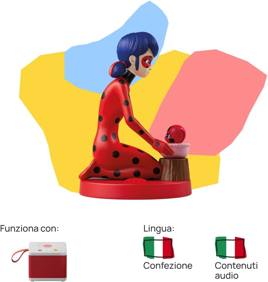 Figura sonora - Le fiabe di Coccinella e Gatto Nero - Racconti e favole sonore, ragazzi e ragazze 4-6+, versione italiana Baby Toys Naty Shop